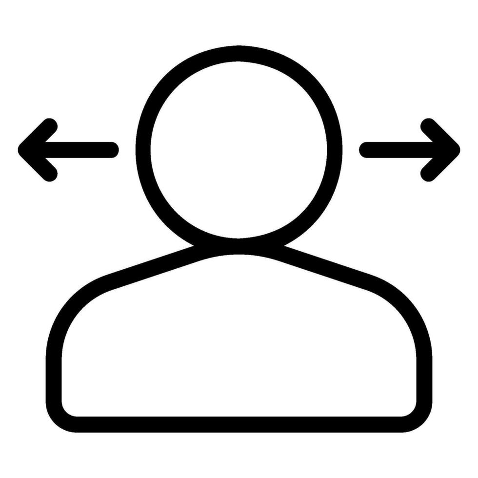 conflict line icon vector
