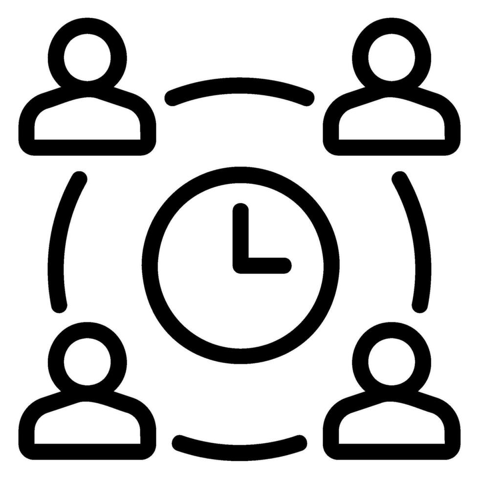 duration line icon vector