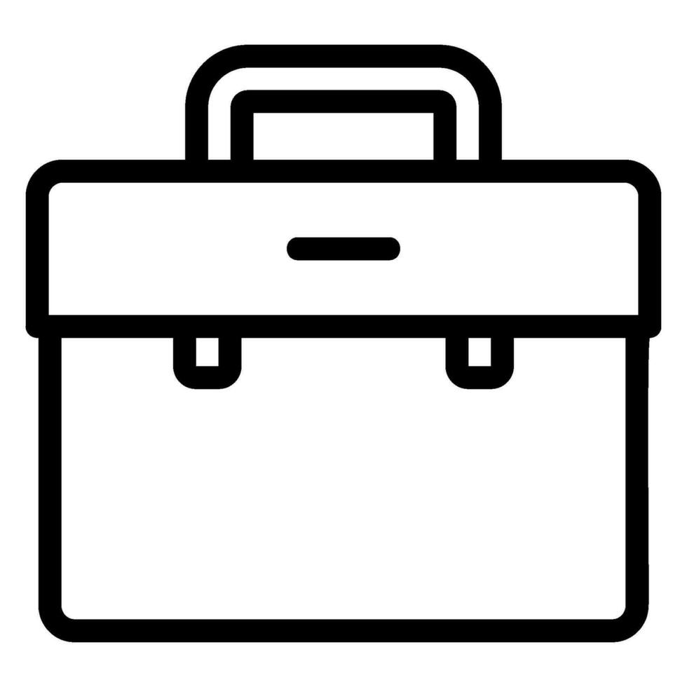 suitcase line icon vector