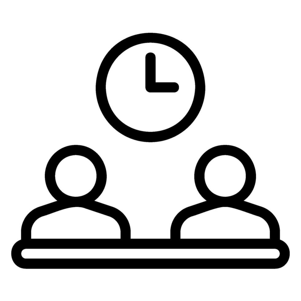 duration line icon vector