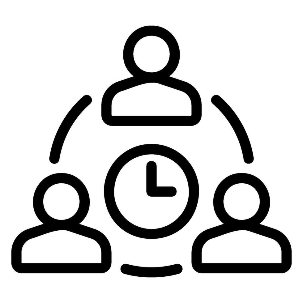 duration line icon vector