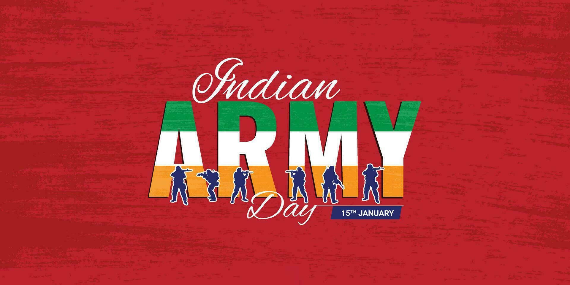 Vector illustration of Indian Army Day, celebrating the victory of the Indian Army on Republic Day Independence Day. Amar Jawan Jyoti. Kargil Victory Day. Indian Army Martyrs Day editable design