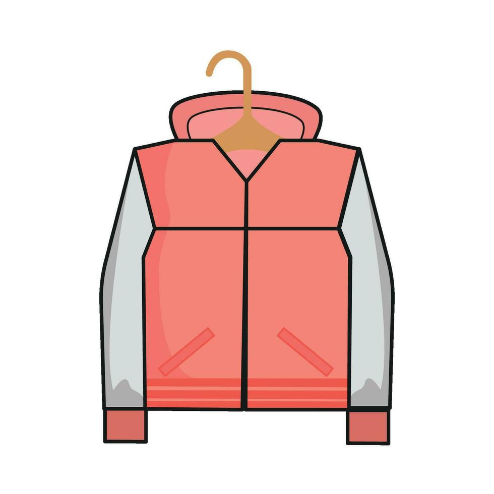 chaqueta en percha ilustración vector