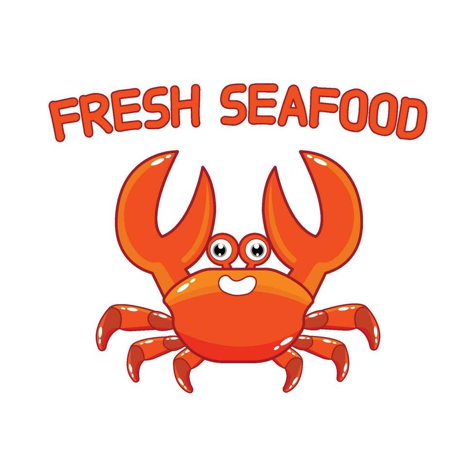 crab  character illustration vector