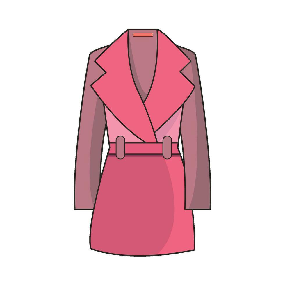 coat jacket illustration vector