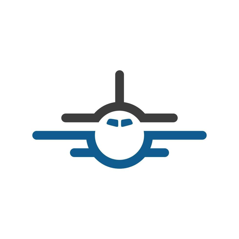 Travel agency logo. transport, logistic delivery logo design. airplane illustration. vector