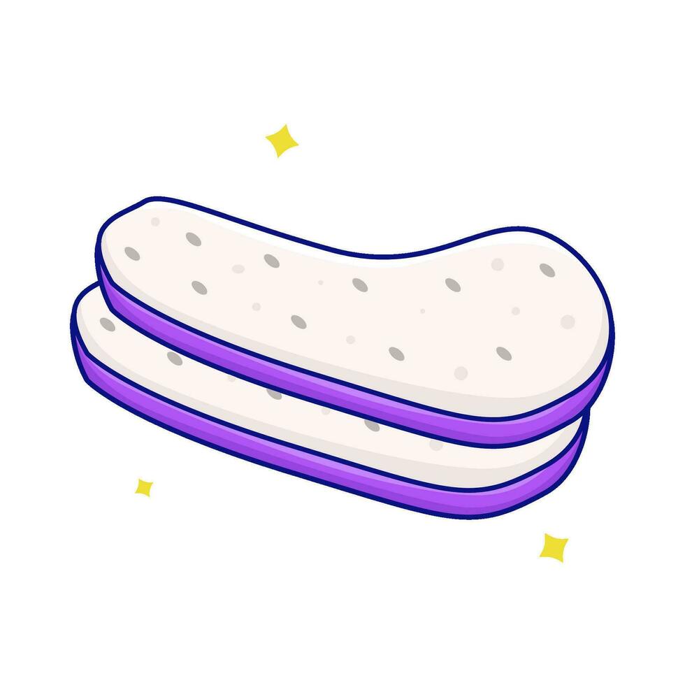 eggplant slice illustration vector