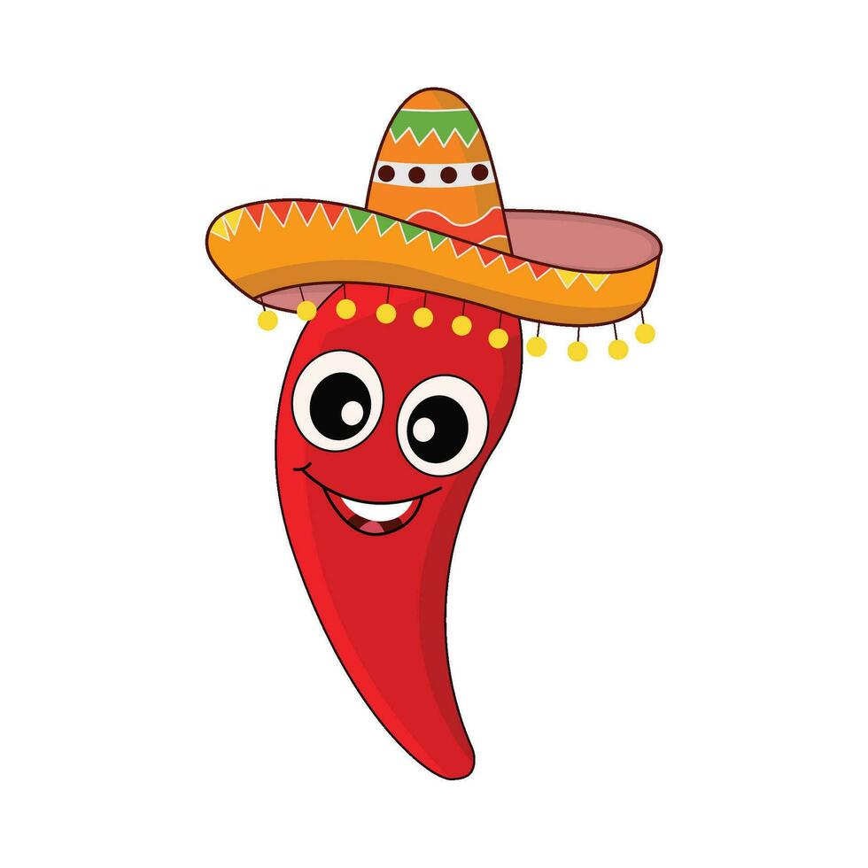 chili character illustration vector