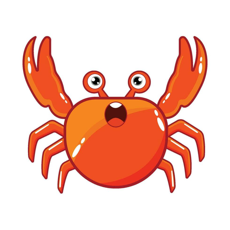 crab  character illustration vector