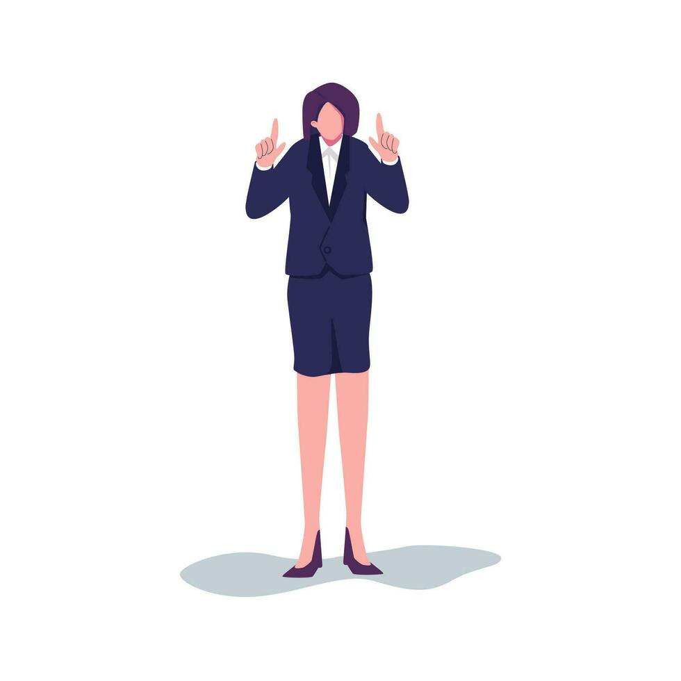 Person pointing with index finger 1 vector