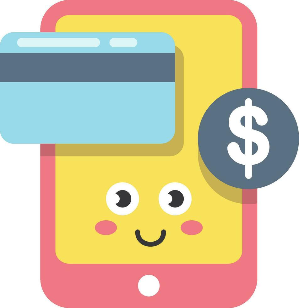Payment with smartphone icon. online mobile payment icon vector