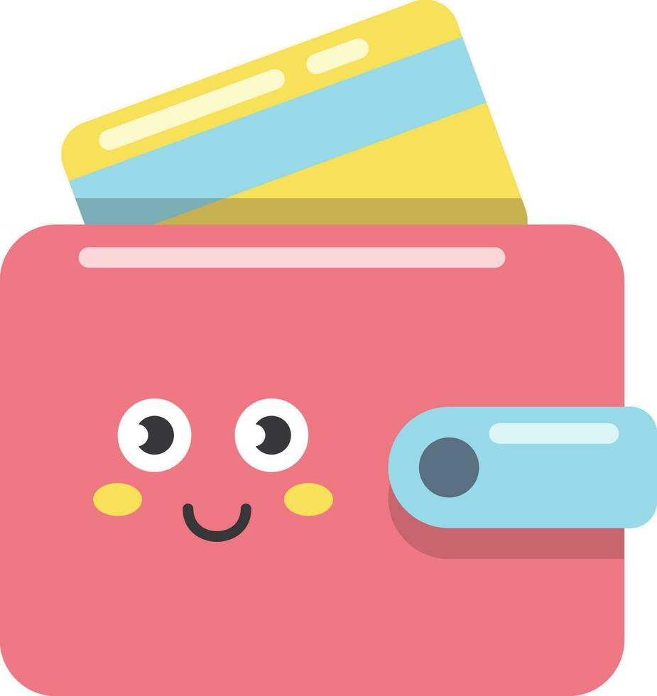 Wallet and ATM Card Icon vector