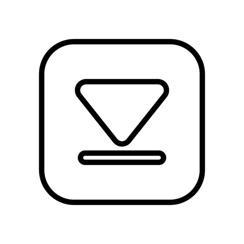 descargar icono vector. subir botón ilustración. carga símbolo o logo. vector