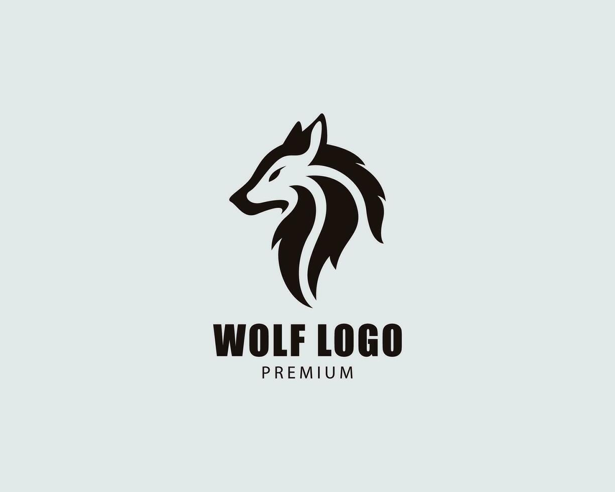 wolf logo creative tribal head wolf vector animal brand