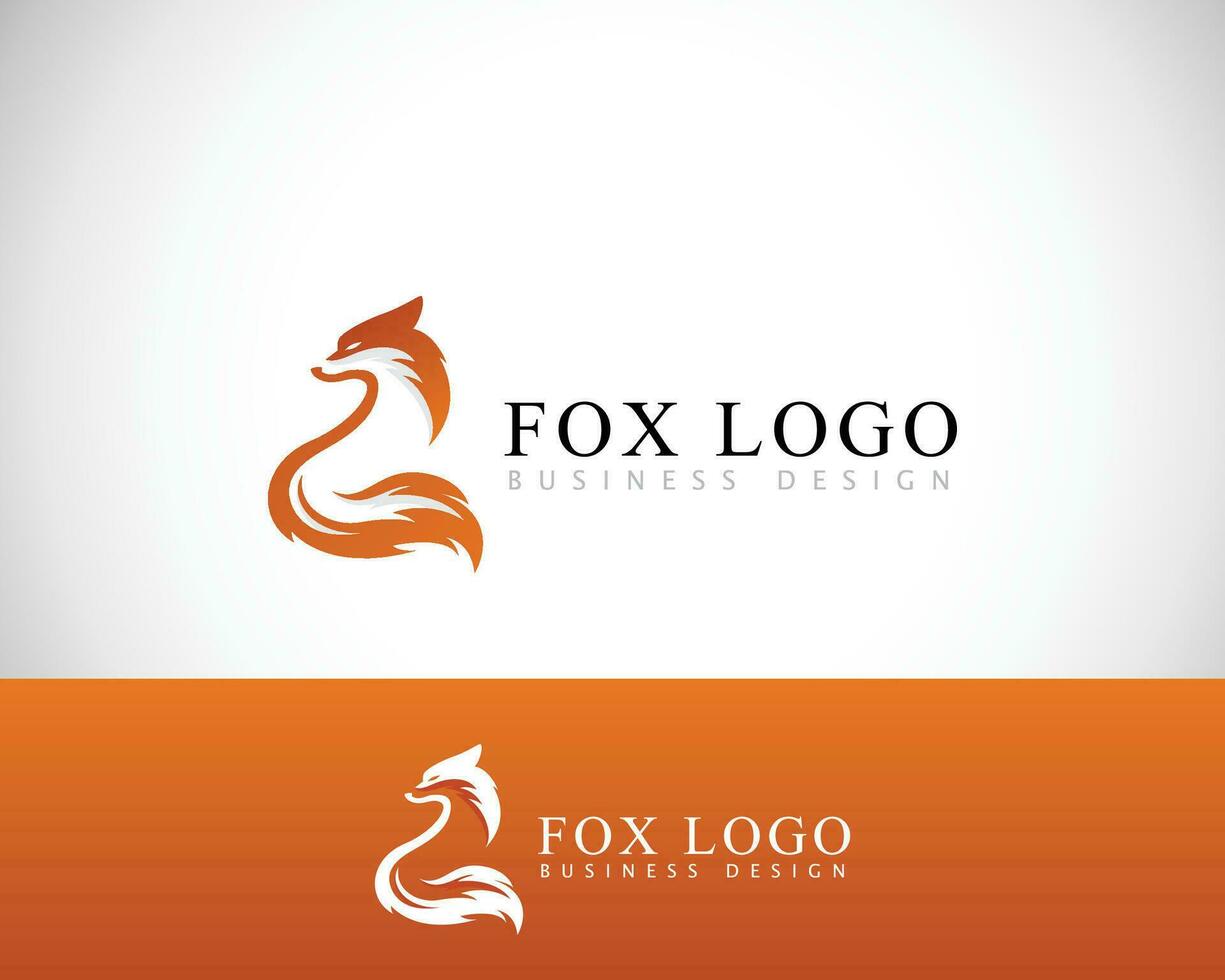 fox logo creative fire animal business logo vector