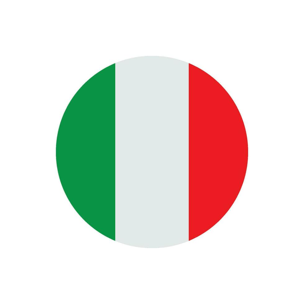 Italia bandera icono vector