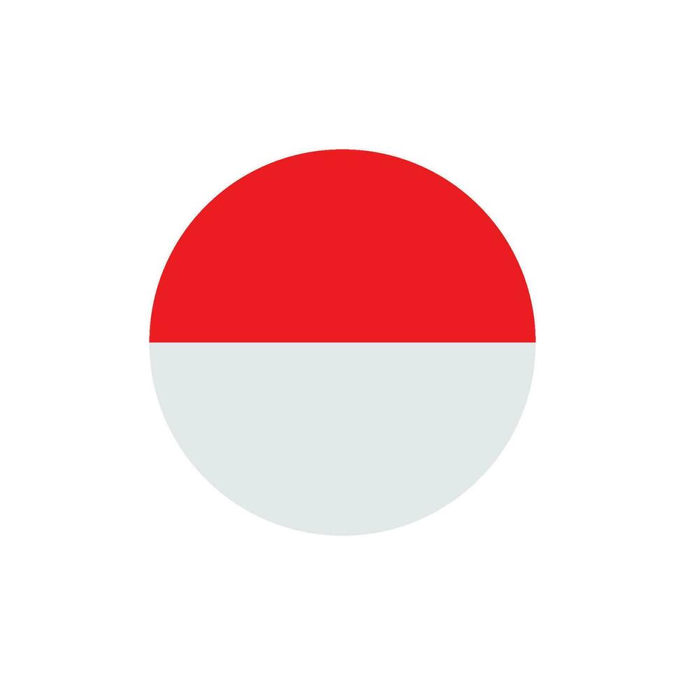 indonesio bandera icono vector