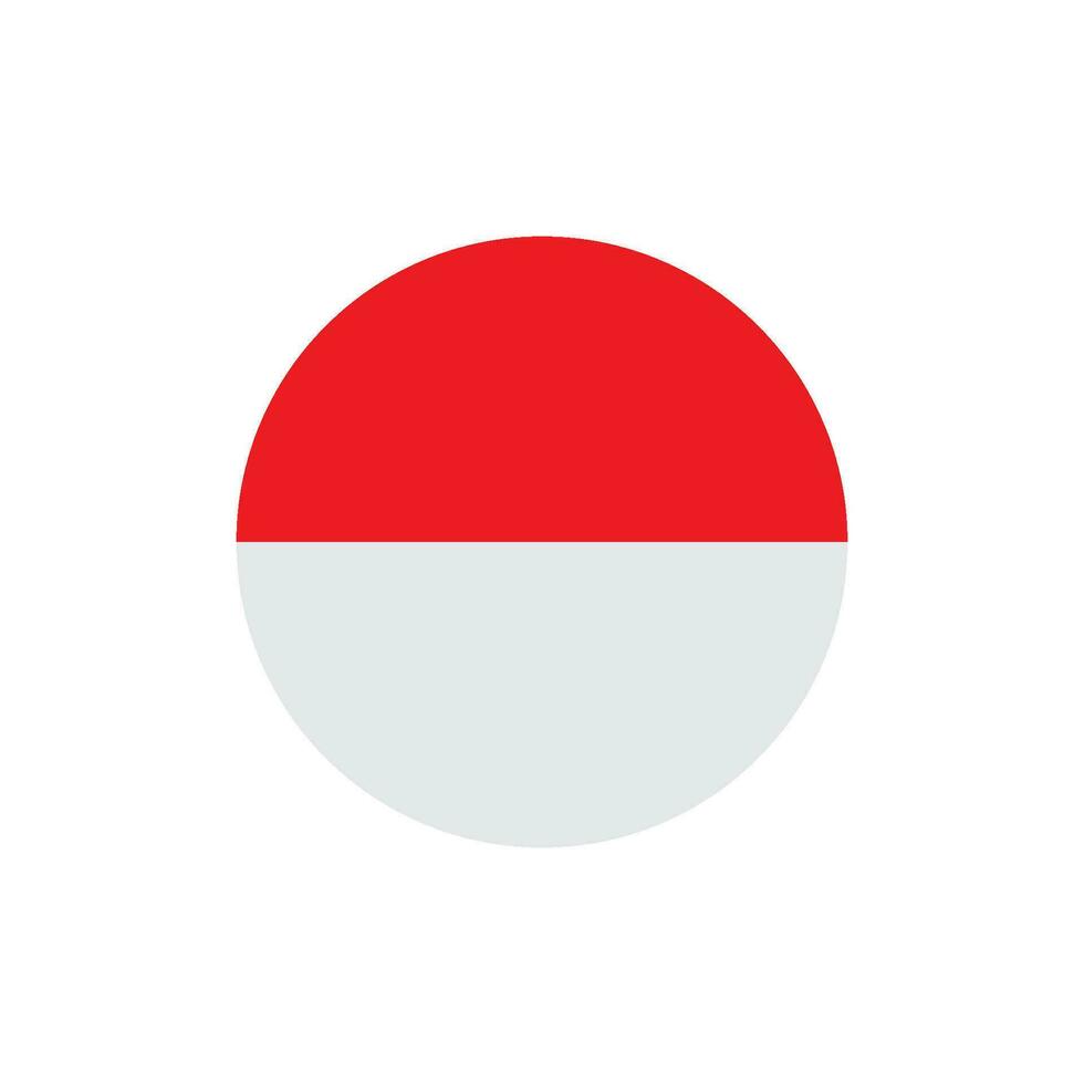 Indonesian flag icon vector