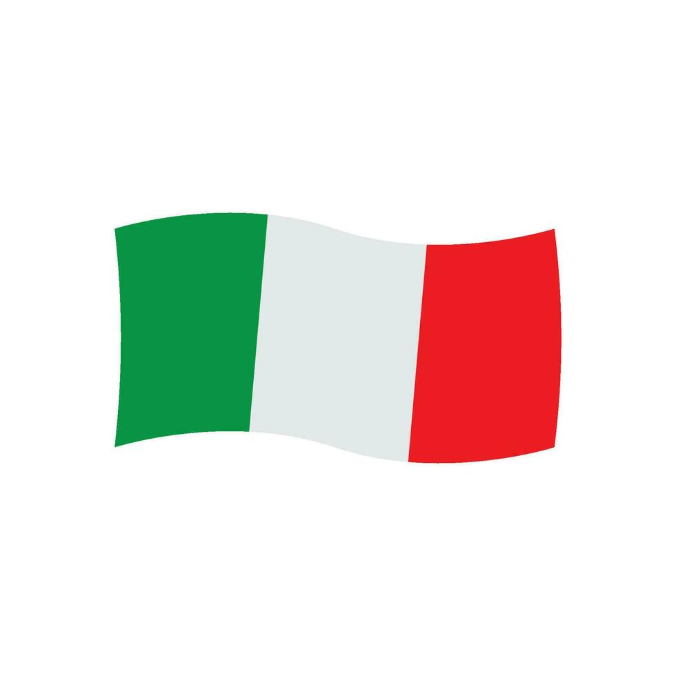 Italia bandera icono vector