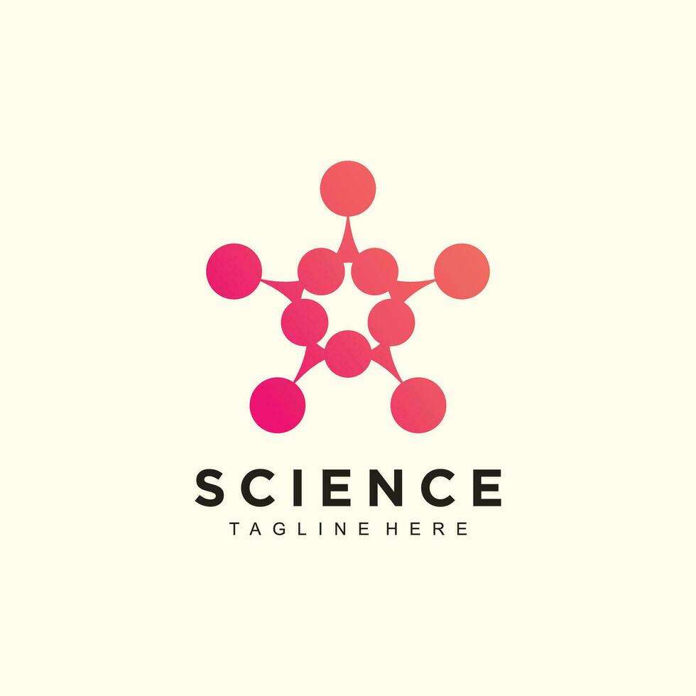 Ciencias logo modelo diseño vector