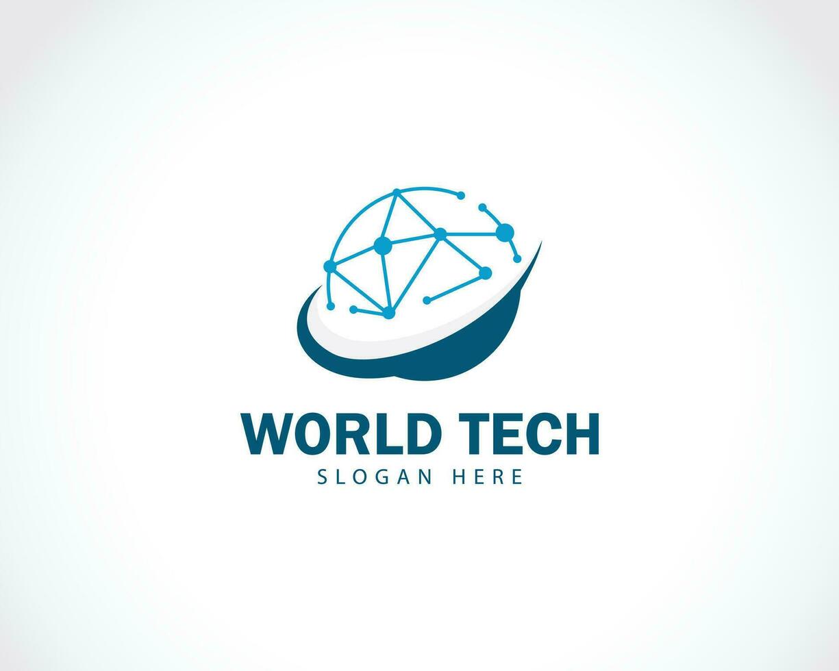 Education logo creative technology success world globe design template vector