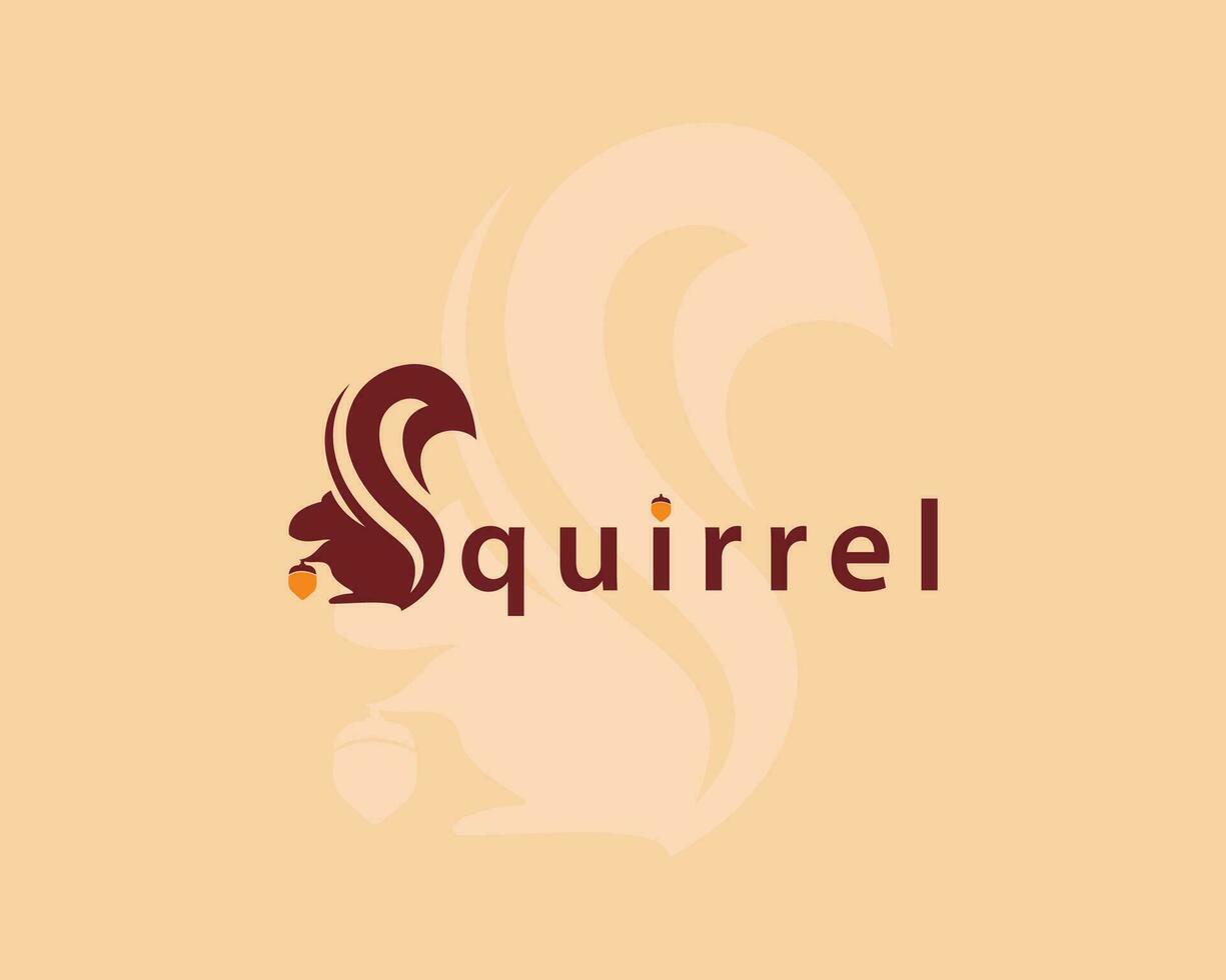squirrel logo creative letter s design concept animal vector