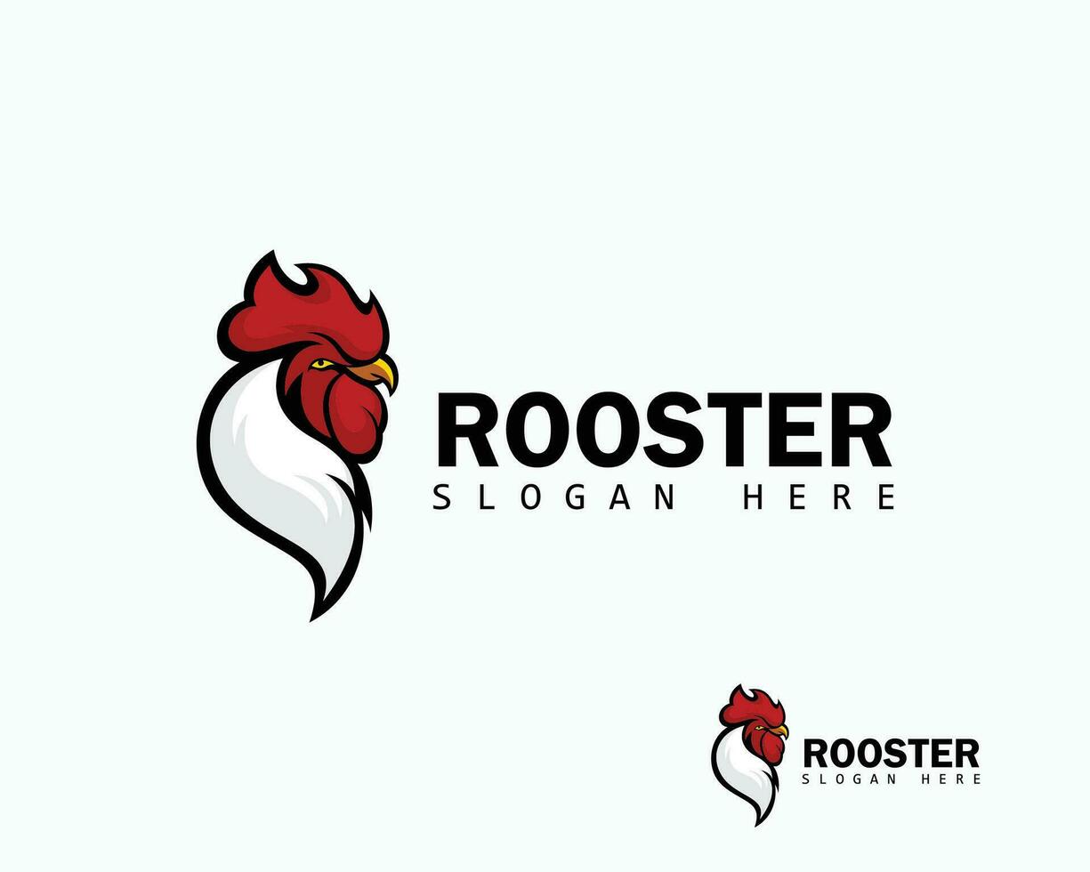 rooster logo creative animal head vector chicken business food