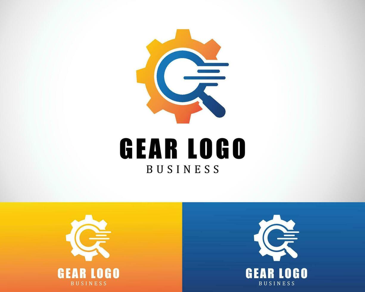 search service logo creative design concept fast option tech business icon web vector