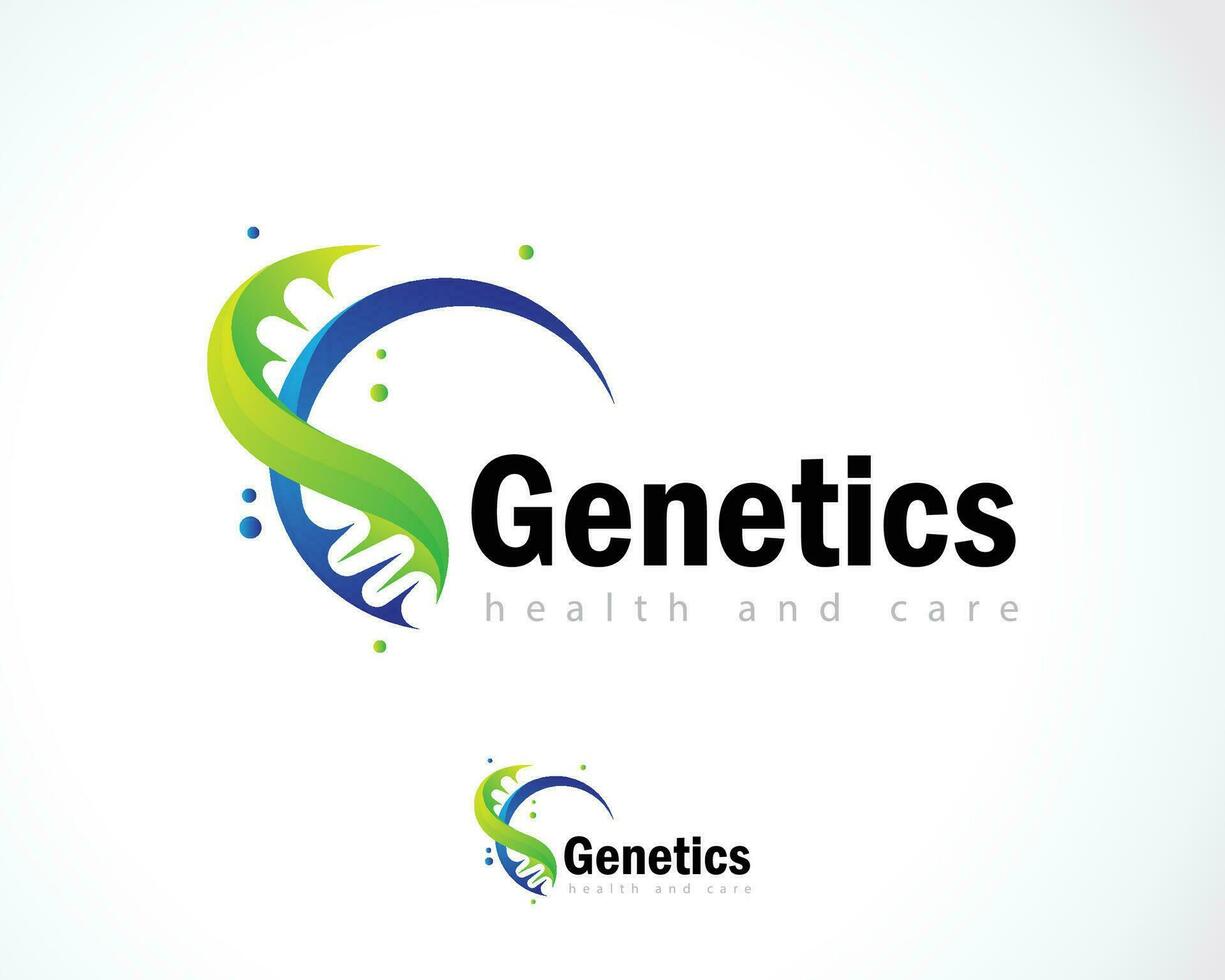 genetics logo creative technology science bio tech medical design web DNA logo vector