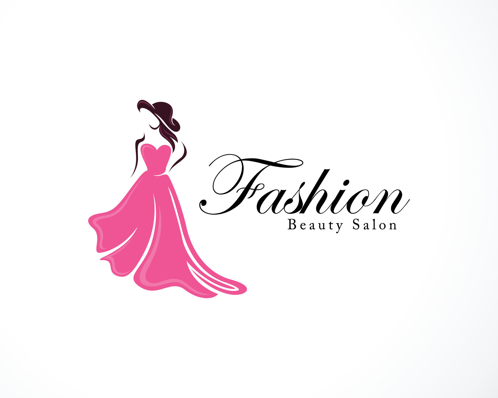 fashion logo creative women beauty life salon illustration vector ...