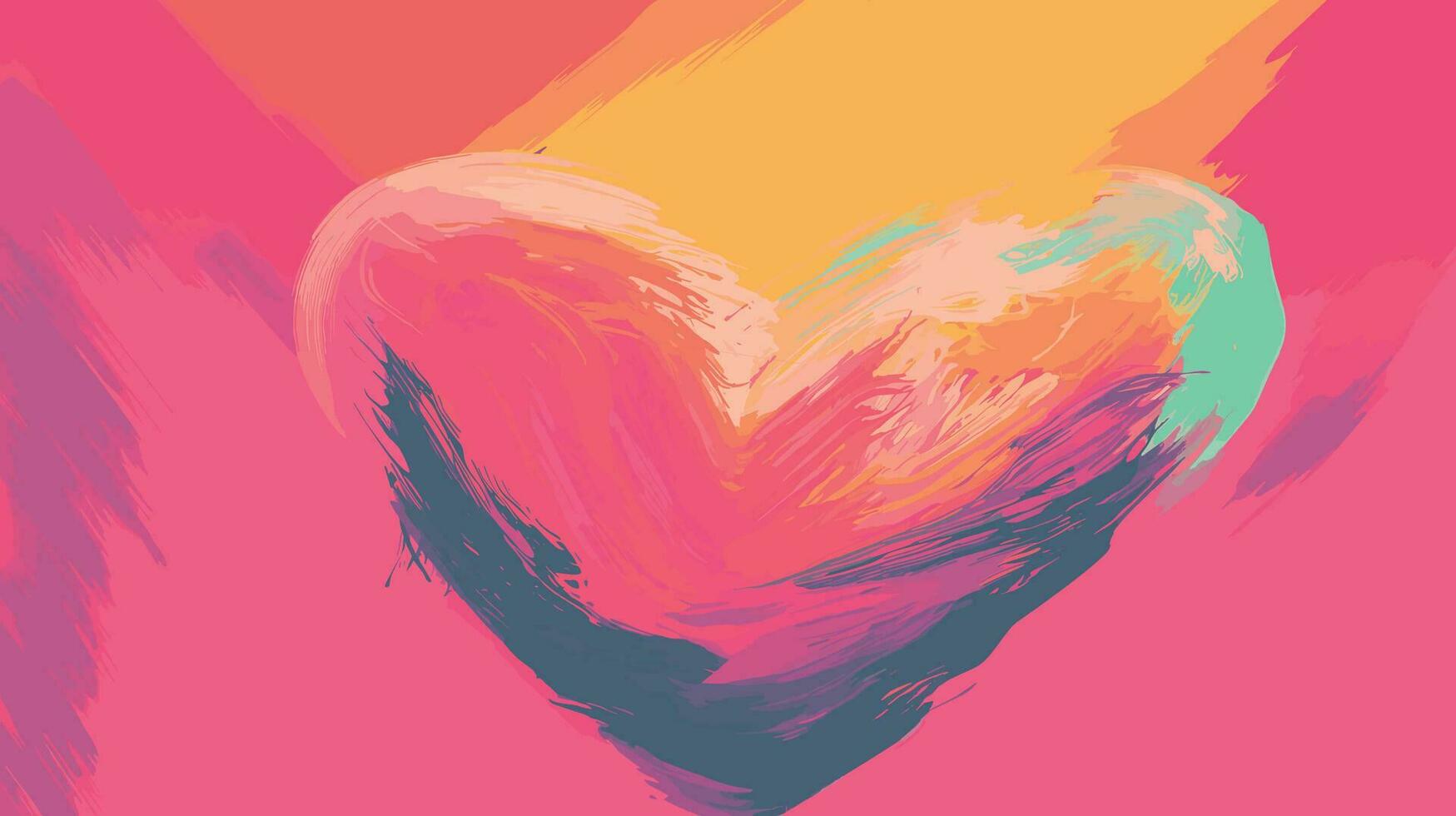 amor corazón hermosa abstracción - fondo de pantalla, póster, bandera decoración fondo vector