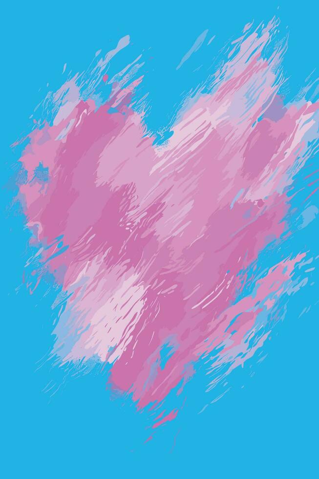 Love Heart Beautiful Abstraction - Wallpaper, Poster, Banner Decoration Backdrop vector