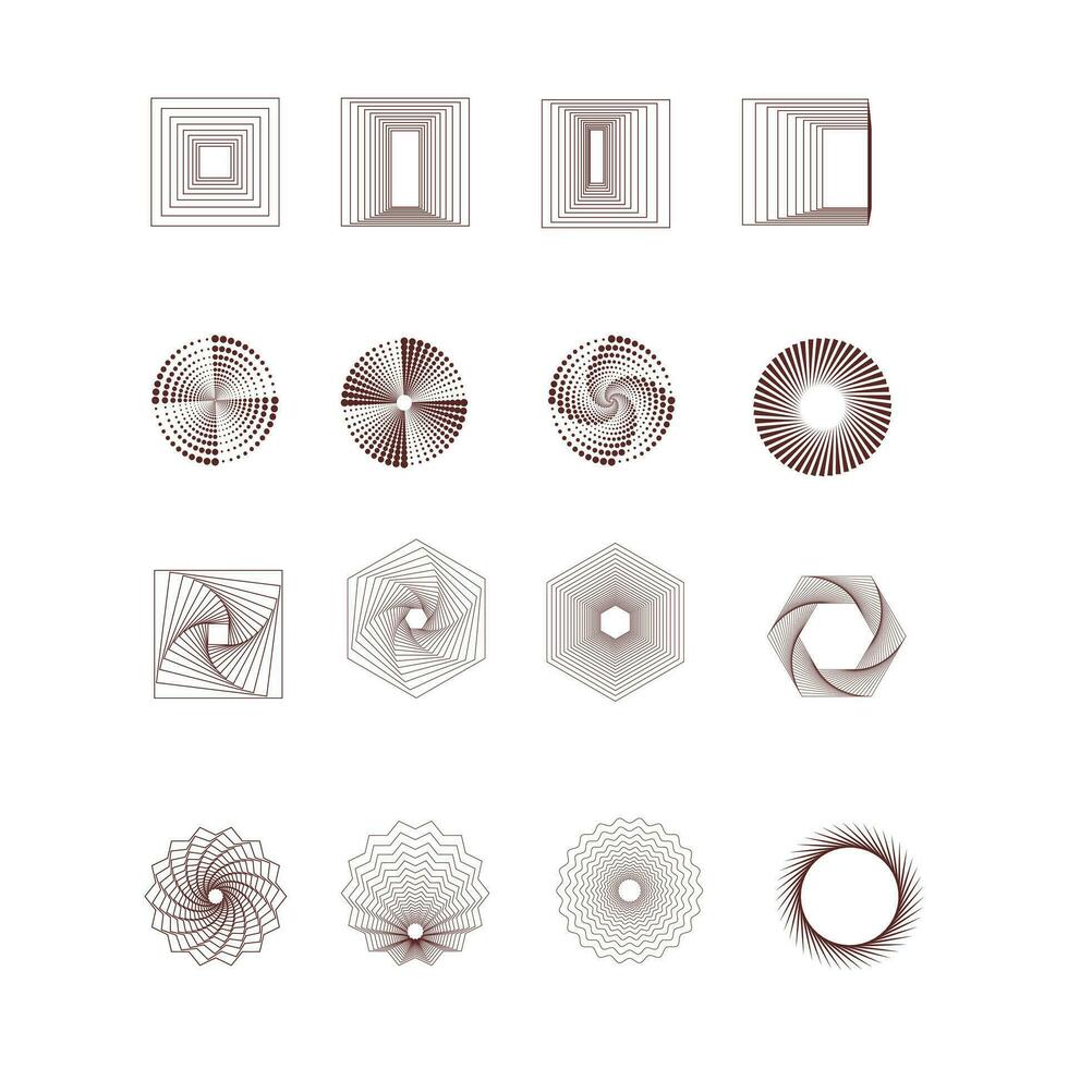 set of logo vector abstract