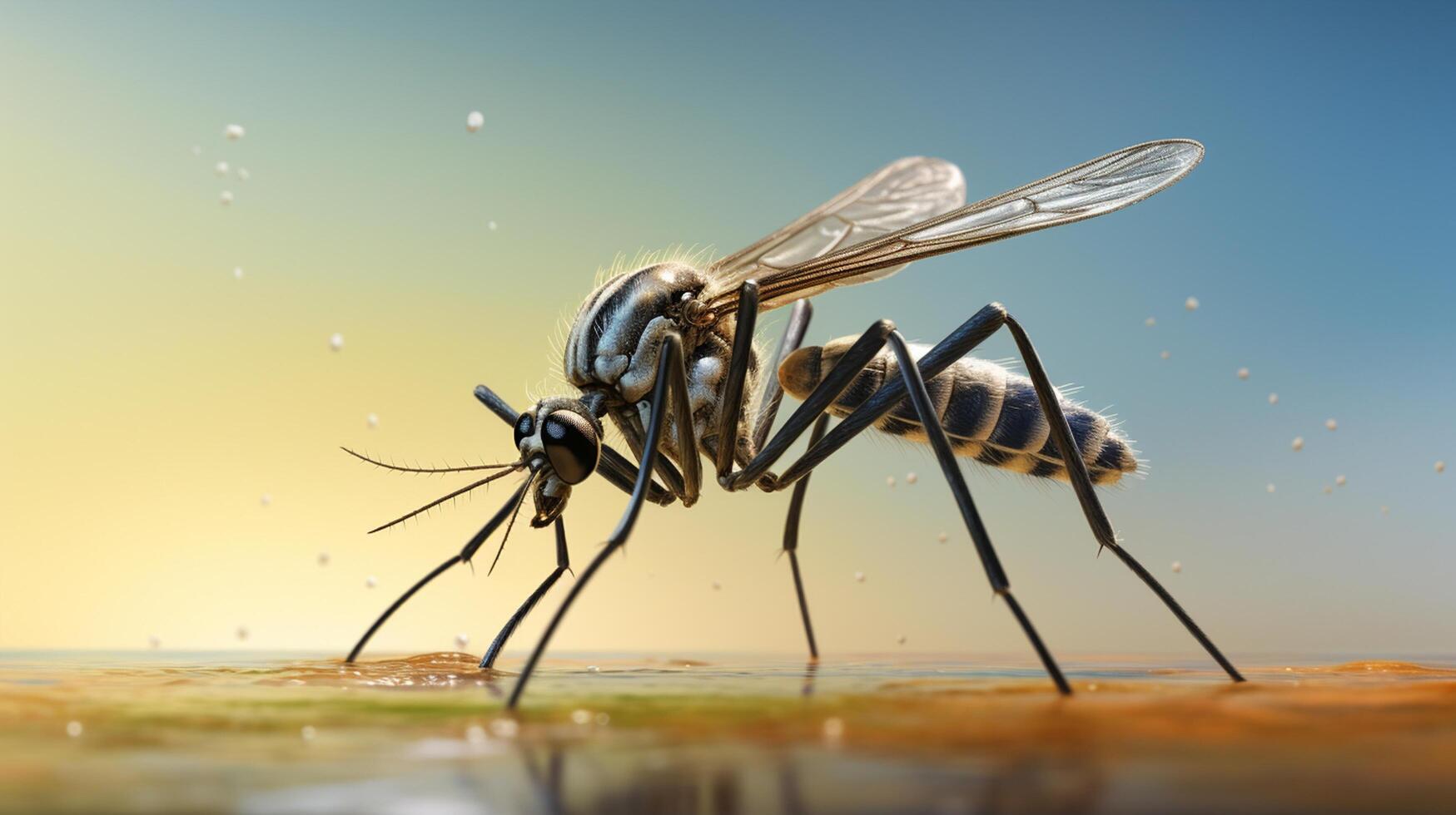 ai generado naturaleza mosquito lleno ver fotografía foto