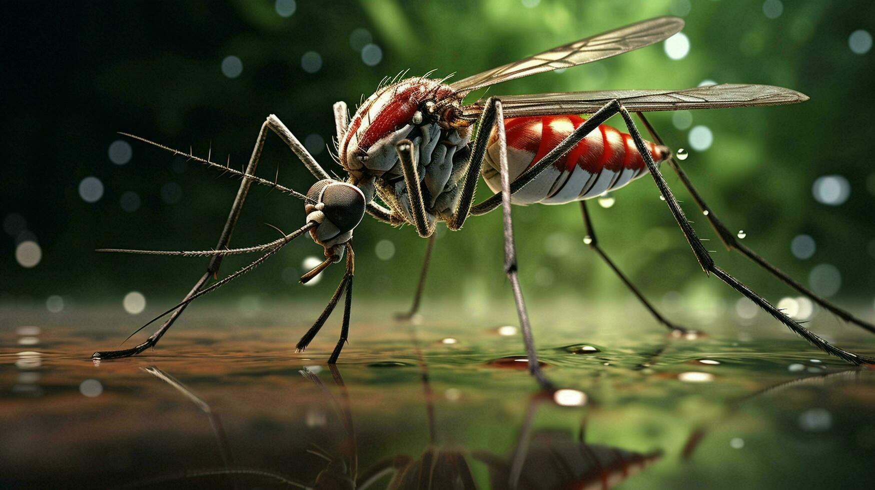 ai generado naturaleza mosquito lleno ver fotografía foto