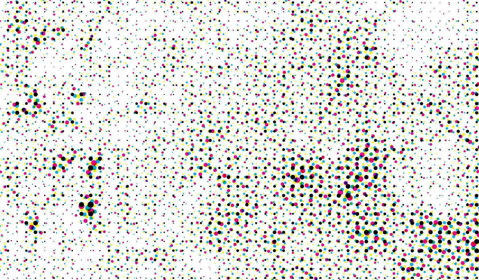 a cmyk dots vector of a square pattern, for design extra effect  grunge dot effect