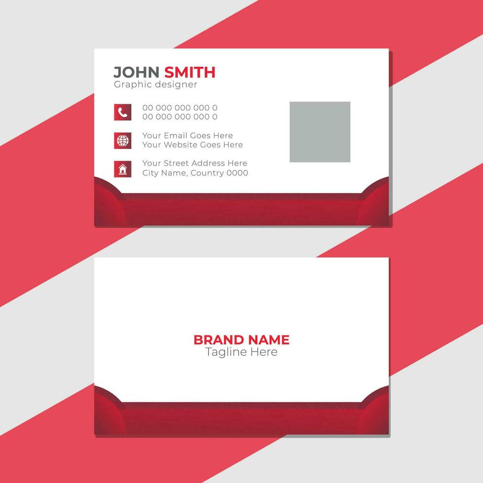 Vector modern business card design template