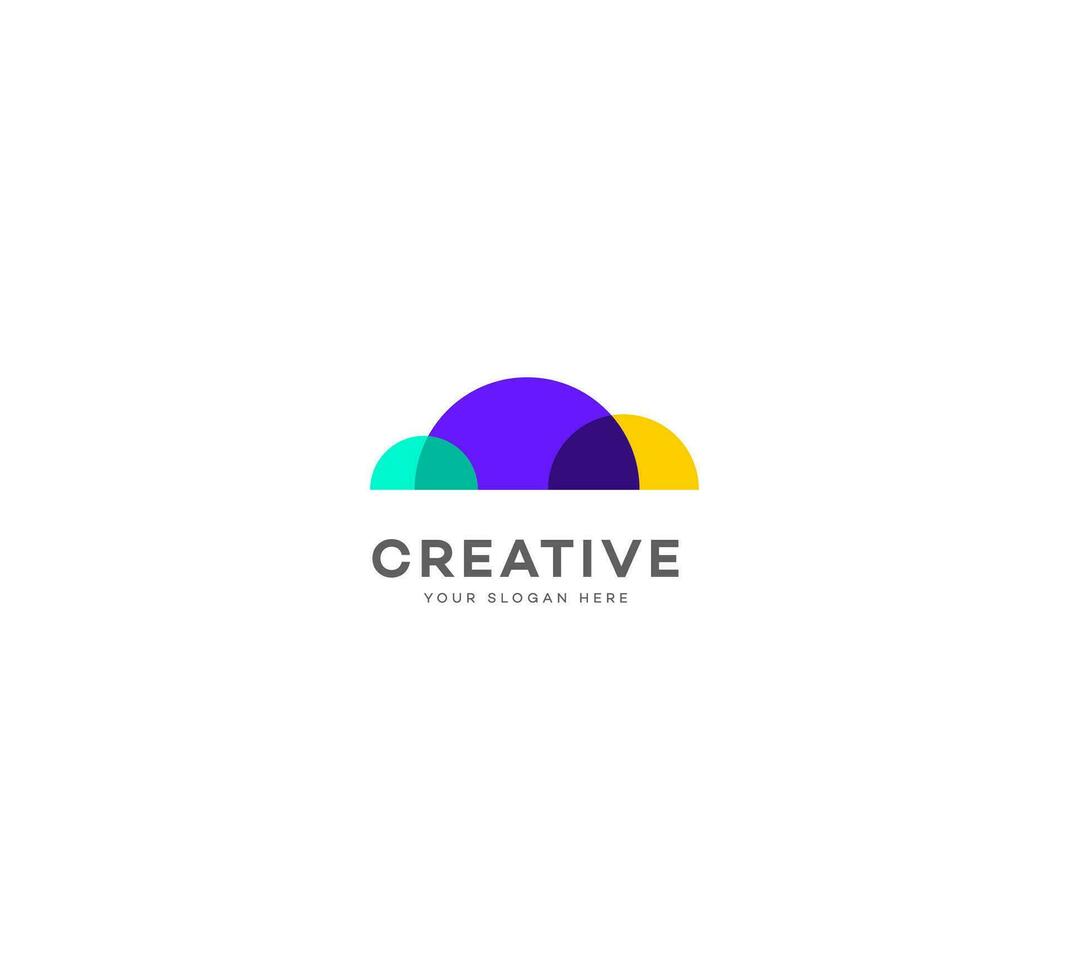 creative cloud logo vector