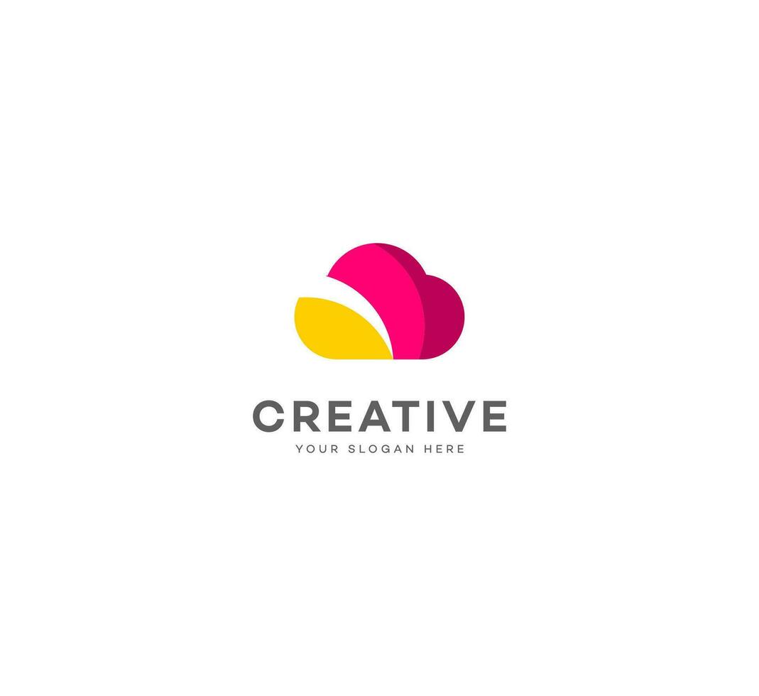 creative cloud logo vector