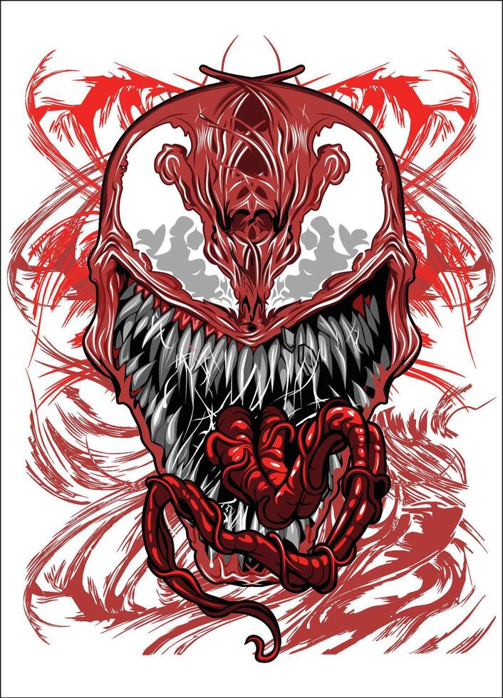 Print black Venom vector