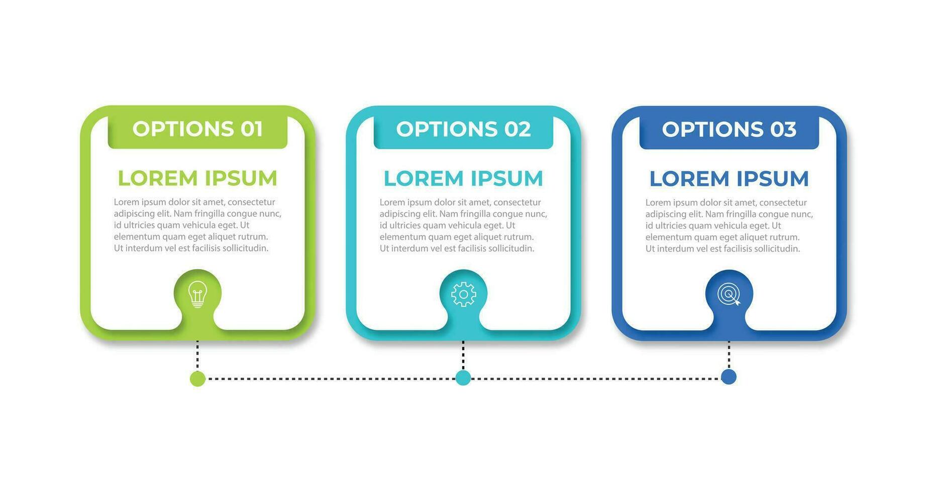 Timeline infographic design element and number options. Business concept with 3 steps. Can be used for workflow layout, diagram, annual report, web design. Vector business template for presentation.