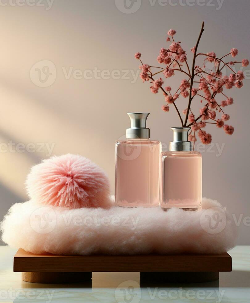 AI generated Podium for product photography photo