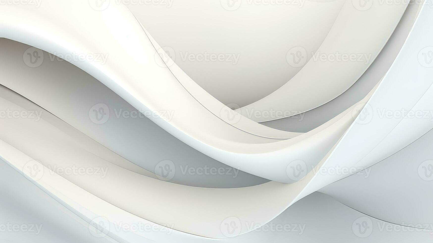 AI generated White abstract background with smooth lines photo