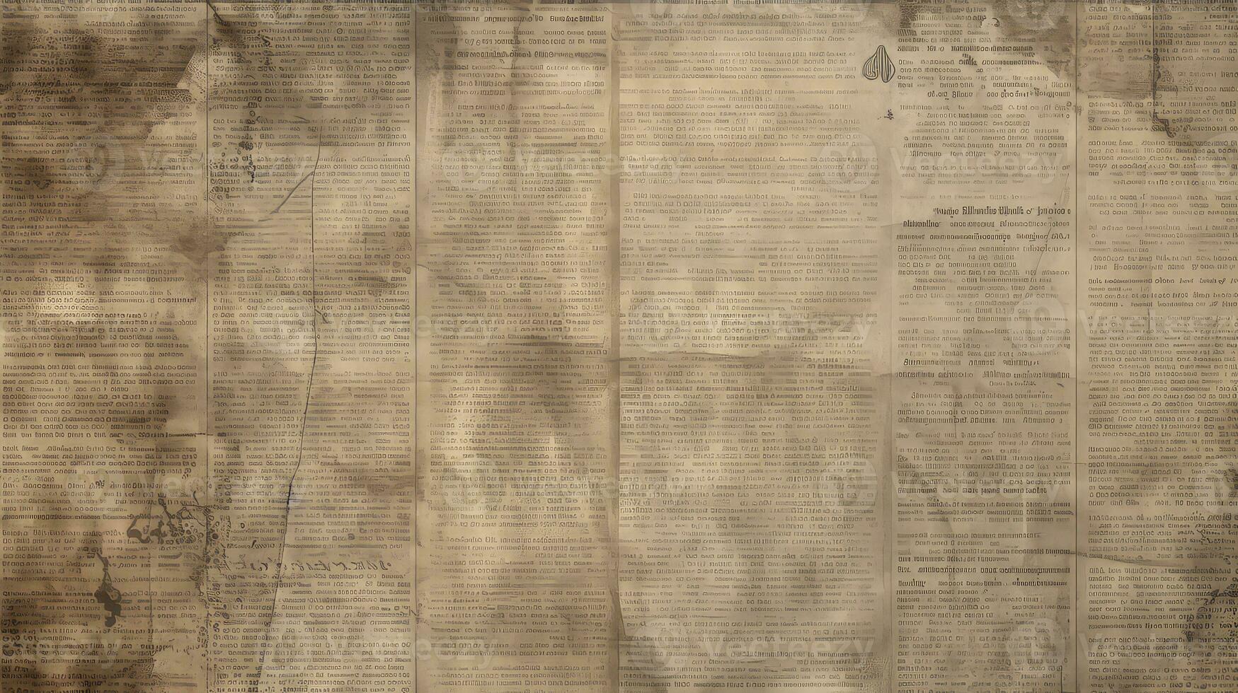 AI generated Vintage old paper background with copy space photo