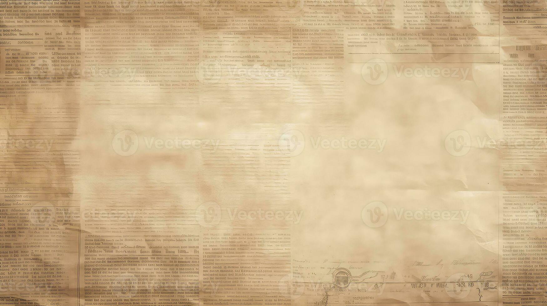 AI generated Old paper texture background with copy space photo