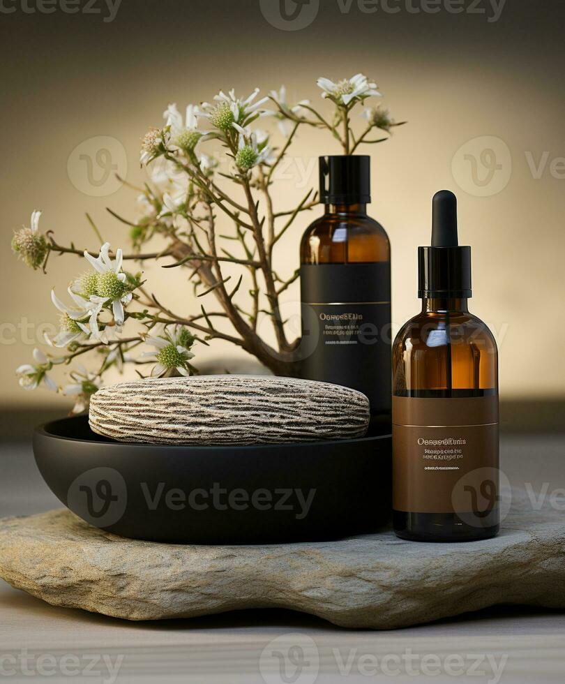 AI generated Podium for product photography photo