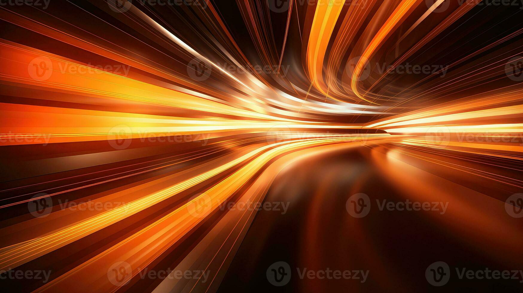 AI generated abstract speed motion on the road with high speed technology background photo