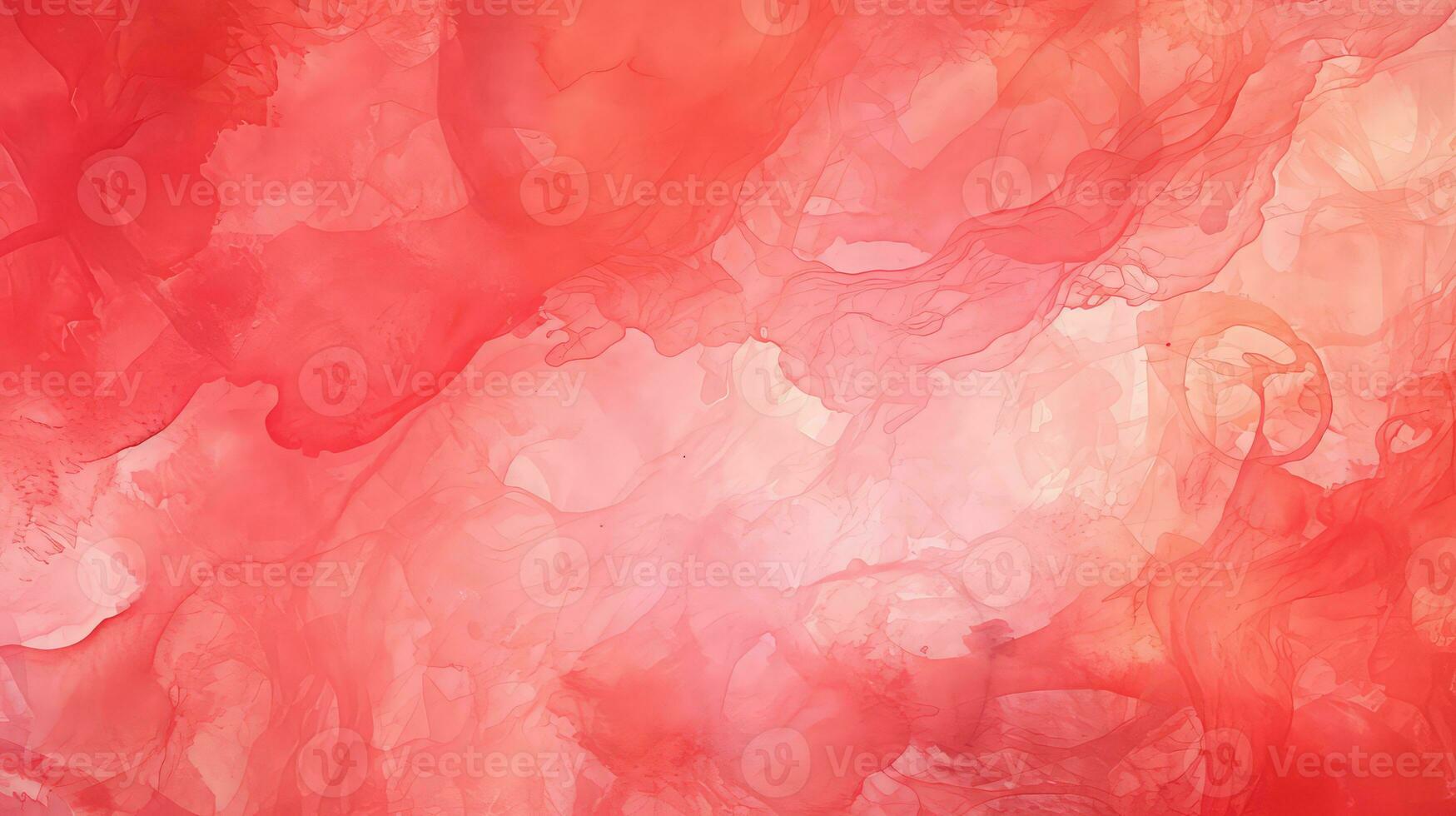 AI generated Abstract red watercolor background. Watercolor texture photo