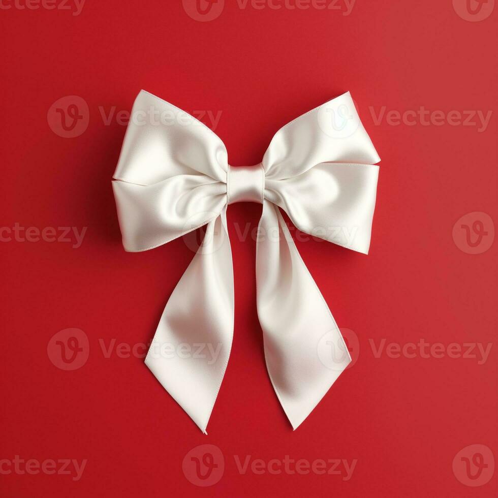 AI generated cute ribbon isolated clear background photo