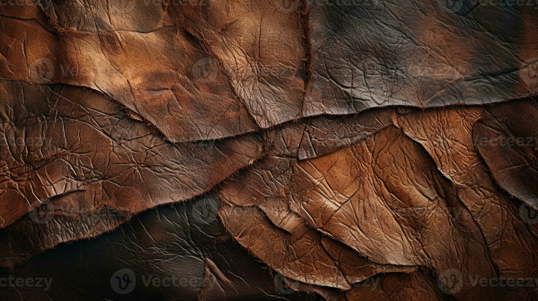 AI generated Leather texture background photo